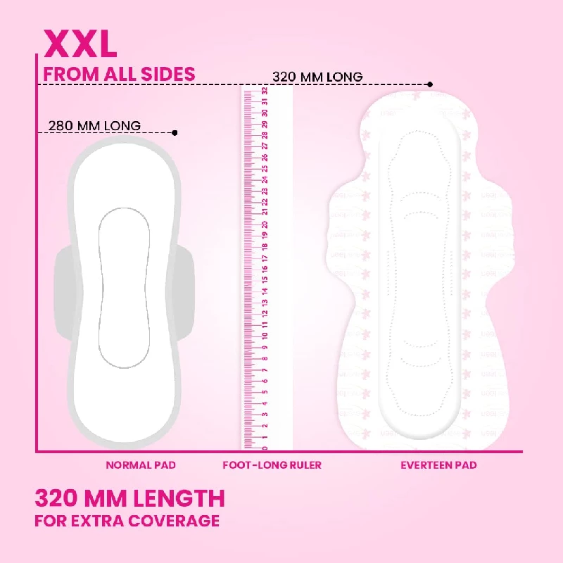 Everteen Period Care XXL Soft Neem-Safflower Sanitary Pads, 40 Pads-7.webp